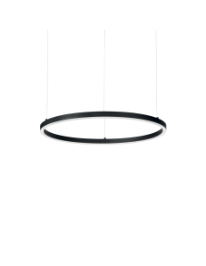 Oracle slim small lampadario anello nero 50cm led 30 watt 3000k 2