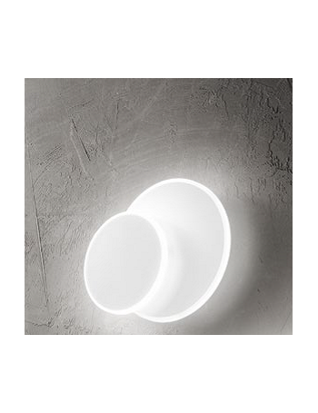 Pouche applique anello bianco moderna led 14 watt 1300 lumen