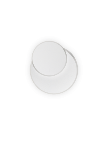 Pouche applique anello bianco moderna led 14 watt 1300 lumen