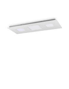 Relax grande plafoniera Led 84watt soggiorno bianca rettangolare dimmerabile 2