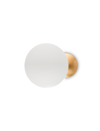 Eclissi applique led 11watt bianco e oro camera rotonda moderna