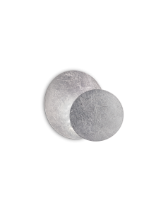 Tick applique led 6watt foglia argento rotonda moderna diffusore inclinabile