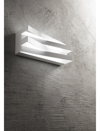 Virtus applique led 17watt bianca stilizzata luce calda