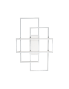 Frame plafoniera led 31 watt rettangolo bianco regolabili design 2