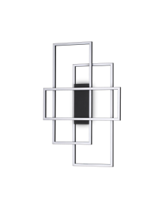 Frame lampada soffitto led 31 watt rettangolo nero regolabili design
