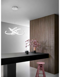 Cinzia lampadario moderno Ø74 led dimmerabile 46watt luce calda Gea luce