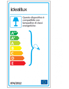 Andromeda big ap2 IP55 applique da esterno E27 biemissione nero 2