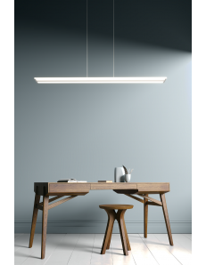 Double Track lampadario 40w silver rettangolare led luce dimmerabile intensità telecomando