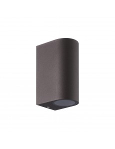 Kandanchu applique ruggine IP54 GU10 alluminio vetro doppia luce