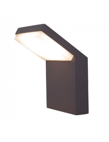Alpine applique grigio scuro semplice LED 6w IP65 alluminio outdoor