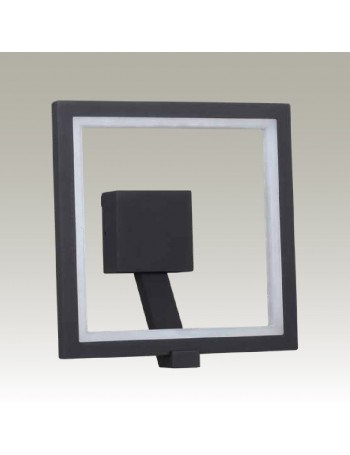 Rodas applique LED 10w IP65 alluminio grigio scuro quadrata