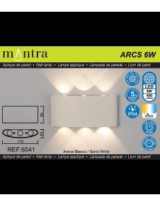 Arcs applique bianca ovale LED 6w IP654 alluminio outdoor 2