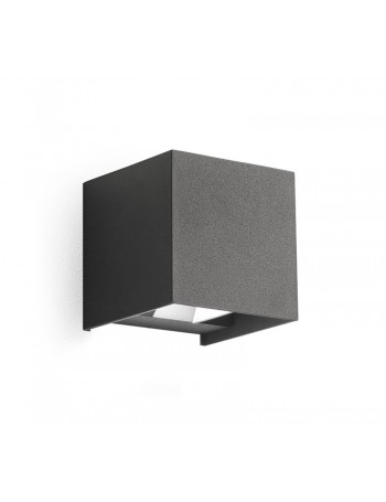 Zora big applique LED biemissione luce calda naturale fredda 20w CCT ip65 antracite