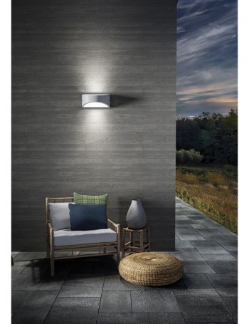 Lien applique LED biemissione 10w luce naturale bianco IP54 rettangolare