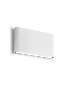 Taarhi small applique LED biemissione slim 10w luce calda o naturale bianco IP54 arrotondata