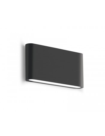 Taarhi small applique LED biemissione slim 10w luce calda o naturale antracite