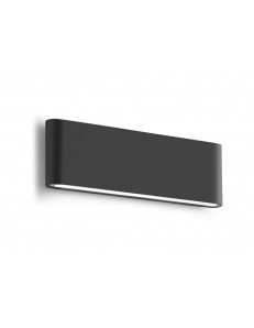 Taarhi grande applique LED biemissione slim 24w luce calda o naturale antracite