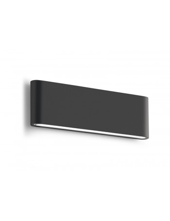 Taarhi grande applique LED biemissione slim 24w luce calda o naturale antracite