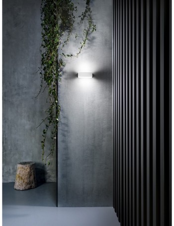 Nox small alampada LED biemissione rettangolare 10w antracite IP65