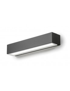 Nox big applique LED biemissione rettangolare 20w antracite IP65