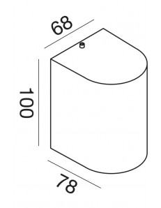 Vejoi applique GU10 cilindrica ruggine IP44 lampada esterno 2