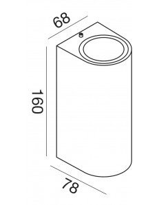 Vejo applique GU10 biemissione cilindro antracite IP44 lampada esterno 2