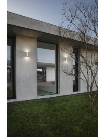 Vejo applique GU10 biemissione cilindro bianco IP44 lampada esterno