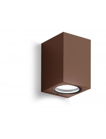 Shin applique GU10 cubica ruggine IP44 lampada esterno