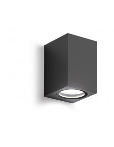 Shin applique GU10 cubica antracite IP44 lampada esterno