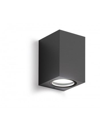 Shin applique GU10 cubica antracite IP44 lampada esterno