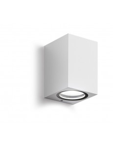 Shin applique GU10 cubica bianco IP44 lampada esterno