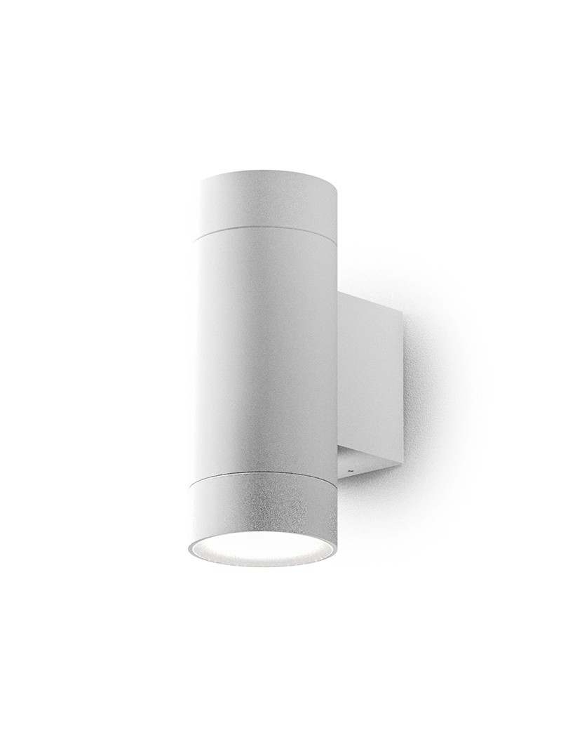 Lily applique GU10 biemissione cilindrica bianco IP54 lampada esterno