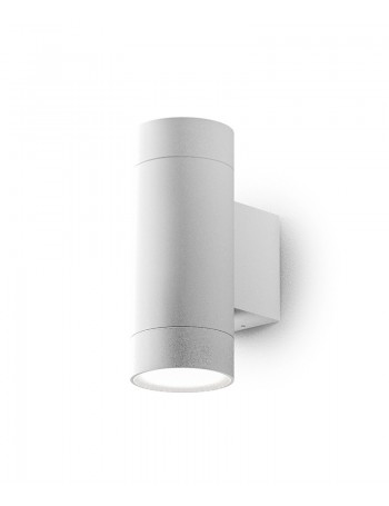 Lily applique GU10 biemissione cilindrica bianco IP54 lampada esterno