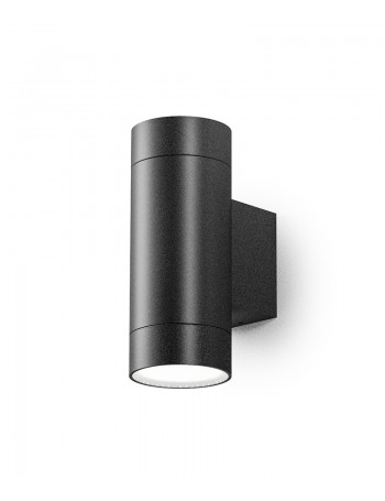 Lily applique GU10 biemissione cilindrica antracite IP54 lampada esterno
