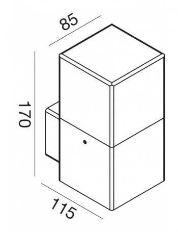 Aditi applique lampada esterno E27 ip44 BIANCO GES400