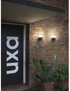 Aditi applique lampada cubo esterno E27 ip44 antracite GES410