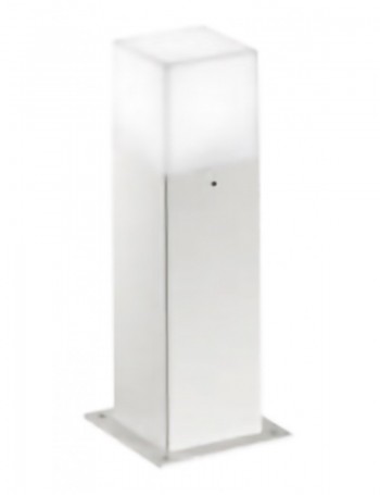 Aditi Lampione piccolo da giardino IP44 h30 squadrato moderno bianco