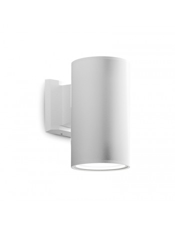 Gea Luce Amon applique E27 quadrato bianco IP65 lampada esterno