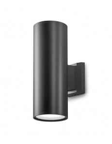 Amon applique E27 cilindro biemissione antracite IP65 lampada esterno