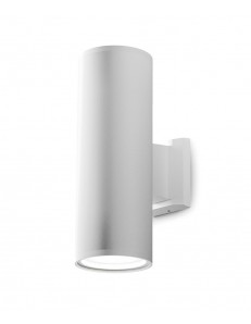Amon applique E27 cilindro biemissione bianco IP65 lampada esterno