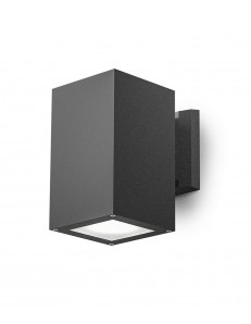 Amon applique E27 quadrato antracite IP65 lampada esterno