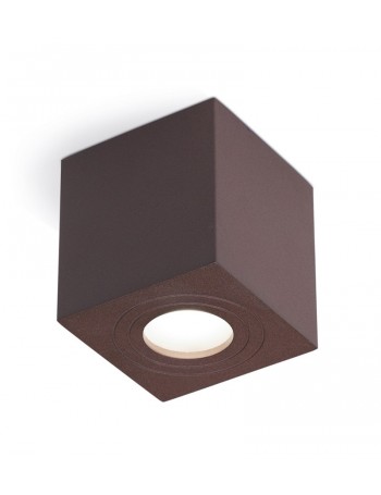 Sulis plafoniera cubo IP65 esterno marrone GES1072