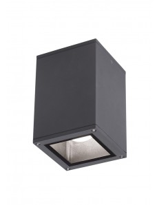 Amon lampada da soffitto cubo IP65 esterno antracite GES1010