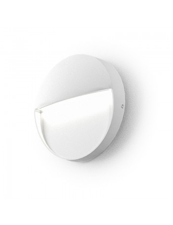 Sol lampada da esterno LED segnapasso 3watt rotondo bianco IP65