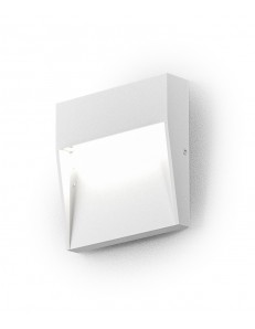 Sol lampada da esterno LED segnapasso 3watt quadrato bianco IP65