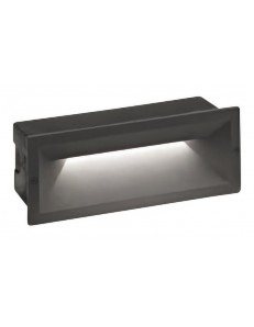 Ohrm lampada LED segnapasso 13watt rettangolare incasso antracite IP65 4000k  2