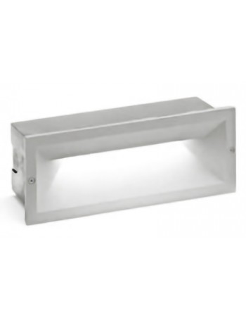 Ohrm lampada LED segnapasso 13watt rettangolare incasso alluminio IP65 4000k 