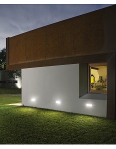 Dagr lampada LED segnapasso 7 watt rettangolare antracite IP54 4000k 