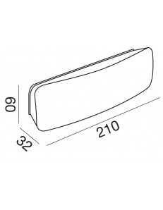 Dagr lampada LED segnapasso 7 watt rettangolare antracite IP54 4000k  2