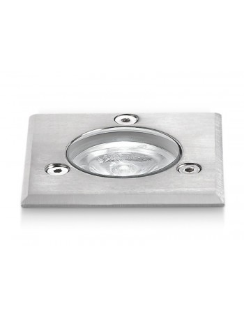 Shally faretto da incasso quadrato viale calpestabile 1w LED ip67 3000k
